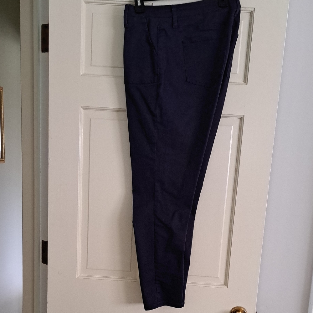 New Directions Women's Navy Straight Leg Pants